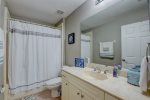 Guest bathroom with tub/shower combo